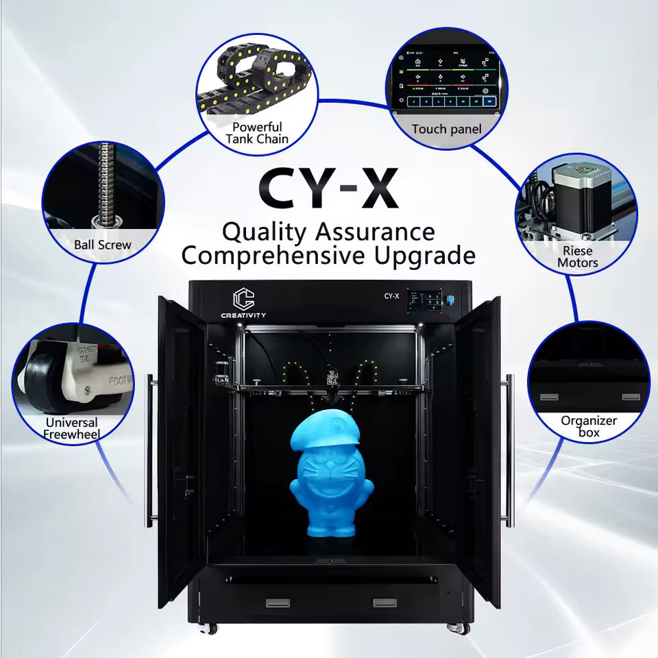 3D Printer Corexy CY-X Large Size 1000 X1000X1000mm DIY FDM 3D Mold Printer 500mm/s Industrial Grade Wifi 3D Printer