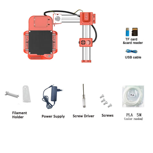 K7 Desktop Mini 3D Printer 100*100*100mm Print Size for Student Education